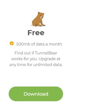 TunnelBear VPN pricing