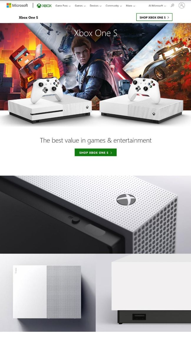 Microsoft Xbox One s